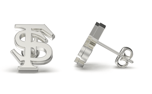 Florida State University Stud Earrings - Silver