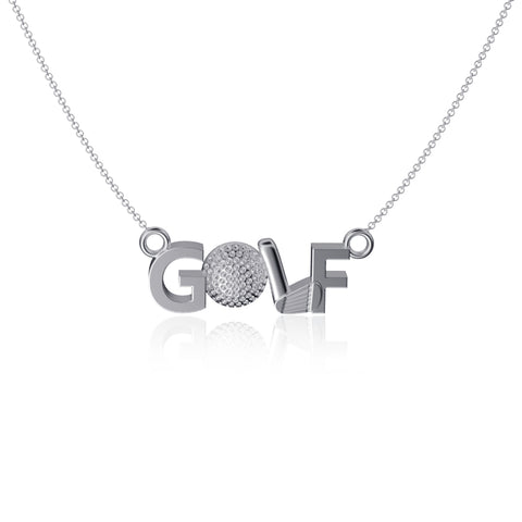 GOLF Pendant Necklace - Silver