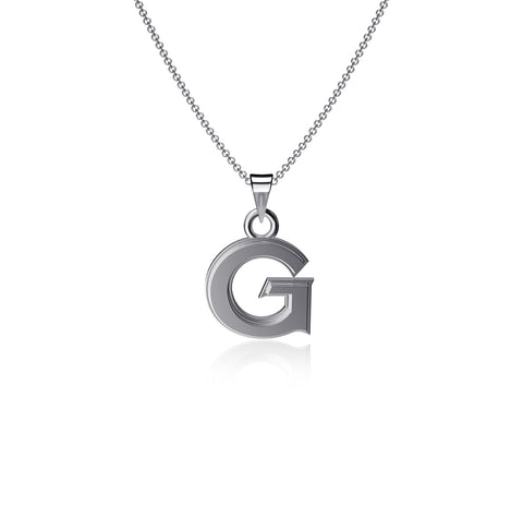 Georgetown Hoyas Pendant Necklace - Silver