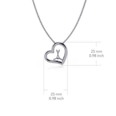 Hockey Heart Necklace