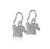 Memphis Tigers Dangle Earrings - Silver