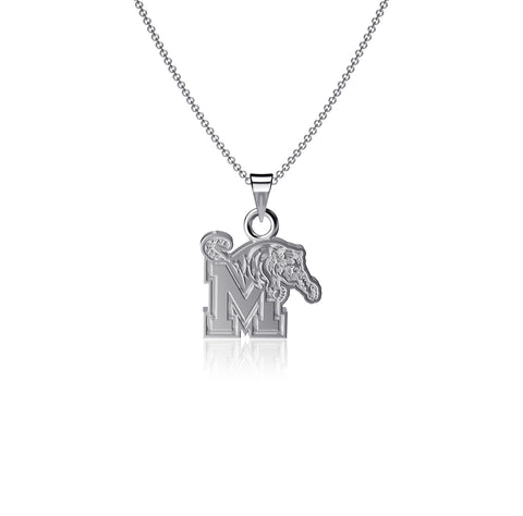 Memphis Tigers Pendant Necklace - Silver