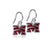 Morehouse Maroon Tigers Dangle Earrings - Enamel