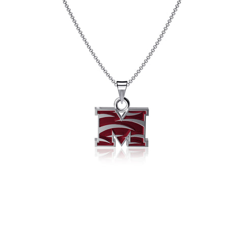 Morehouse Maroon Tigers Pendant Necklace - Enamel