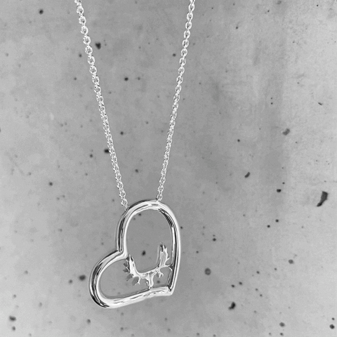 Moose Heart Necklace