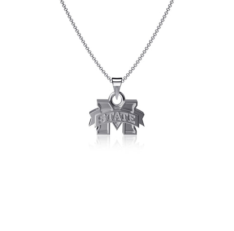 Mississippi State Bulldogs Pendant Necklace - Silver