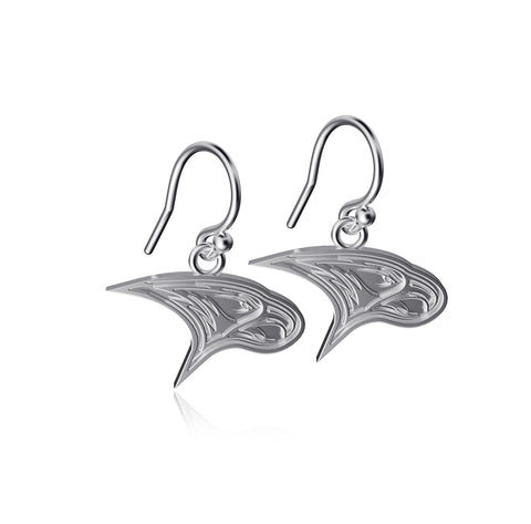 North Carolina Central Eagles Dangle Earrings - Silver