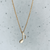 Music Note Pendant Necklace - Gold Plated