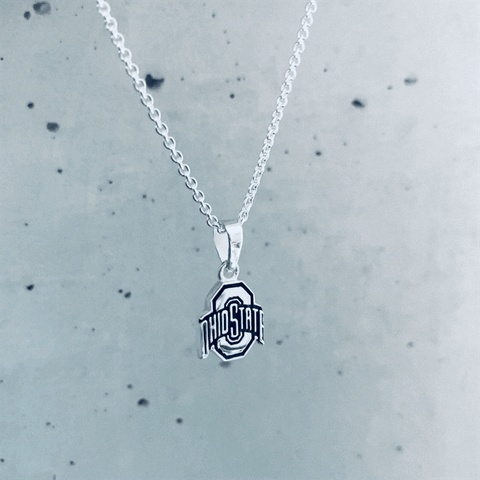 Ohio State University Pendant Necklace - Silver