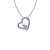 Oregon State Beavers Heart Pendant Necklace - Silver