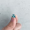Shamrock Stud Earrings - Enamel