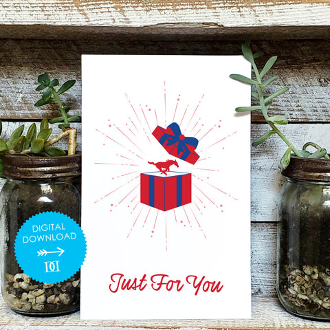 Southern Methodist Mustangs Gift Card - Digital Download