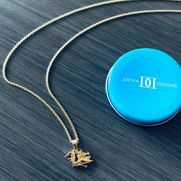 University of South Carolina Pendant Necklace - Gold