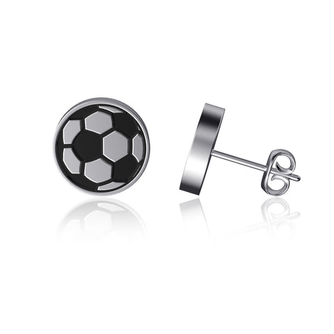 Soccer Post Earrings - Enamel