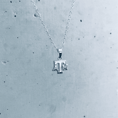 Texas A&M Aggies Pendant Necklace - Silver