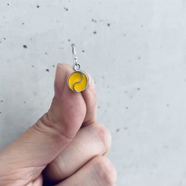 Tennis Dangle Earrings - Enamel