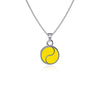 Tennis Pendant Necklace - Enamel