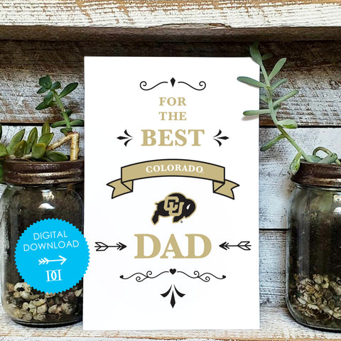 Colorado Buffaloes Dad Card - Digital Download