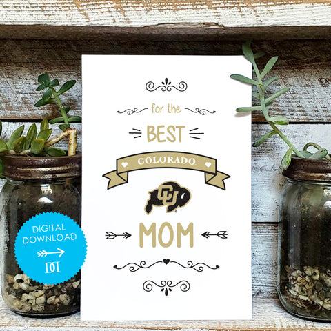 Colorado Buffaloes Mom Card - Digital Download