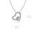 University of Kansas Heart Necklace - Silver