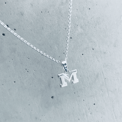 University of Michigan Pendant Necklace - Silver