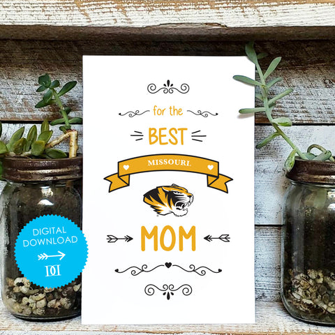 Missouri Tigers Mom Card - Digital Download
