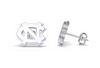 University of North Carolina Stud Earrings - Silver