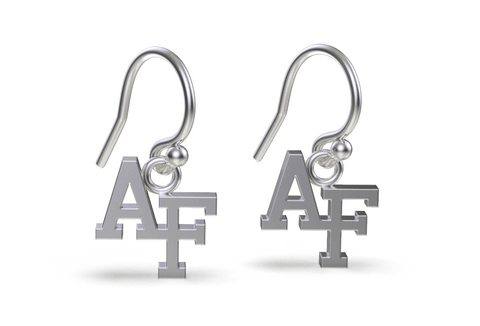 US Air Force Dangle Earrings - Silver