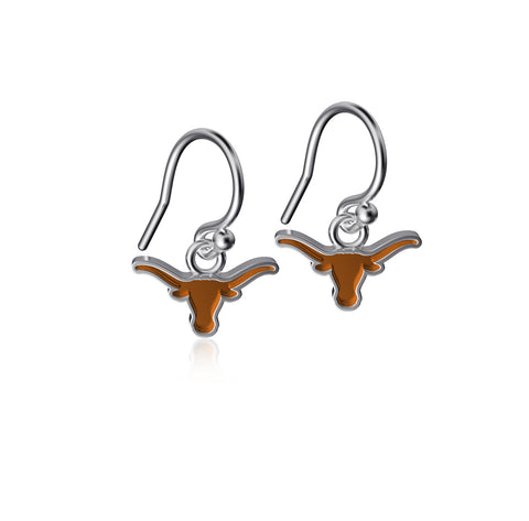 Texas Longhorns Dangle Earrings - Enamel