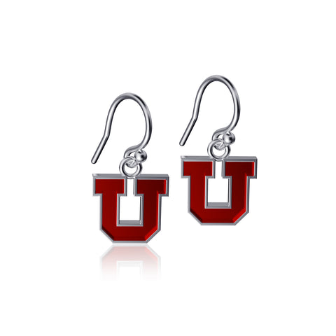 Utah Utes Dangle Earrings - Enamel