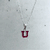 Utah Utes Pendant Necklace - Enamel
