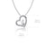 University of Wyoming Heart Necklace - Silver