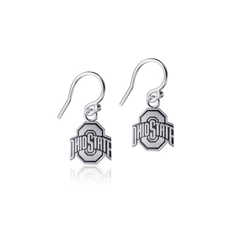 Ohio State University Dangle Earrings - Silver
