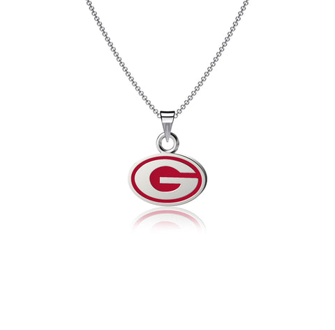 University of Georgia Pendant Necklace - Enamel