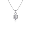 Indiana University Pendant Necklace - Silver