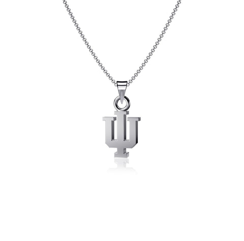 Indiana University Pendant Necklace - Silver