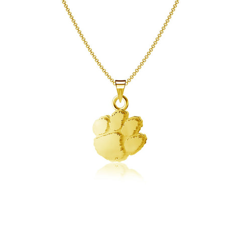 Clemson University Pendant Necklace - Gold