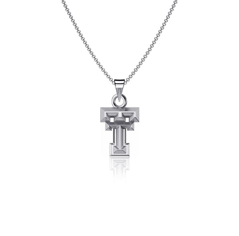 Texas Tech University Pendant Necklace - Silver