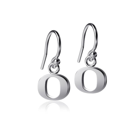 University of Oregon Dangle Earrings - Silver