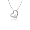 University of Alabama Heart Necklace - Silver
