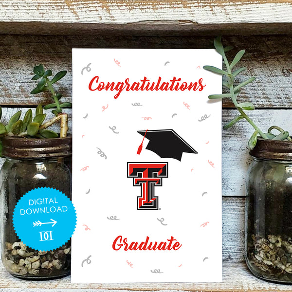 Texas Tech Graduation Greeting Card
