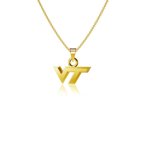 Virginia Tech University Pendant Necklace - Gold Plated