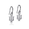 Indiana University Dangle Earrings - Silver