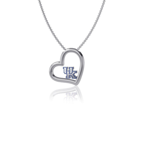 University of Kentucky Heart Necklace - Enamel