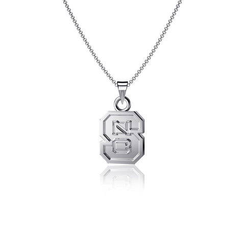 NC State University Pendant Necklace - Silver