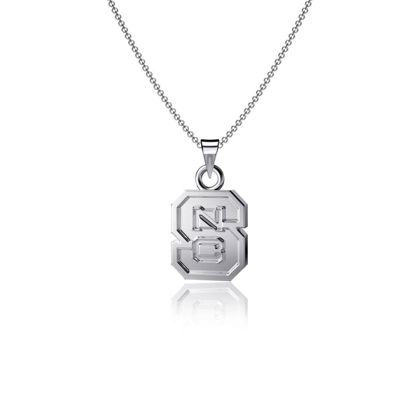 NC State University Pendant Necklace - Silver