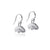 University of Iowa Dangle Earrings - Silver