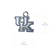 University of Kentucky Post Earrings - Enamel