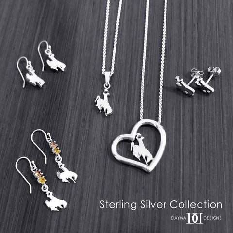 University of Wyoming Pendant Necklace - Silver