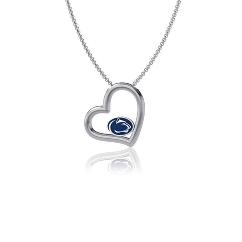 Penn State University Heart Necklace - Enamel